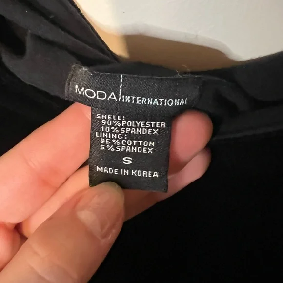 Moda International Black Velvet Maxi Dress - Picture 5 of 5